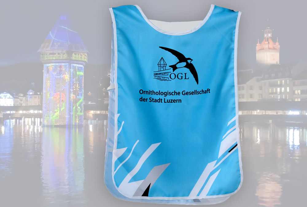 Sportweste bedruckt mit OGL-Logo – Juerg Siegrist AG Werbeartikel