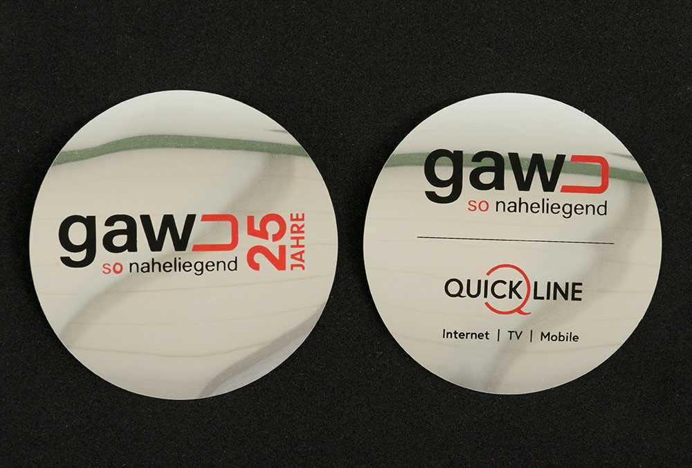 Weinausgiesser bedruckt GAW Quickline – Juerg Siegrist AG Werbeartikel