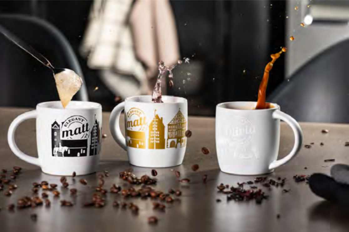 Keramiktasse Oliver mit Druck eingebrannt
