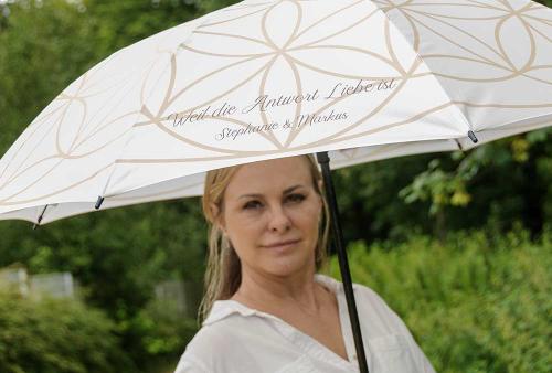 Regenschirm im Lebensbaum-Design – Juerg Siegrist AG Werbeartikel