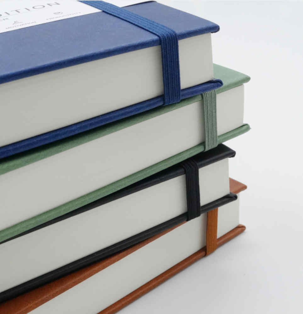 Kalender-Notizbuch mit Gold- oder Silberprägung