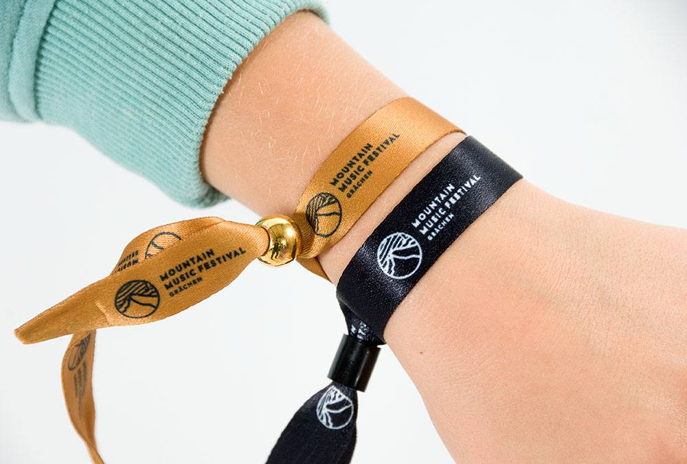 Einlassbänder und Festivalbänder bedruckt, Juerg Siegrist AG