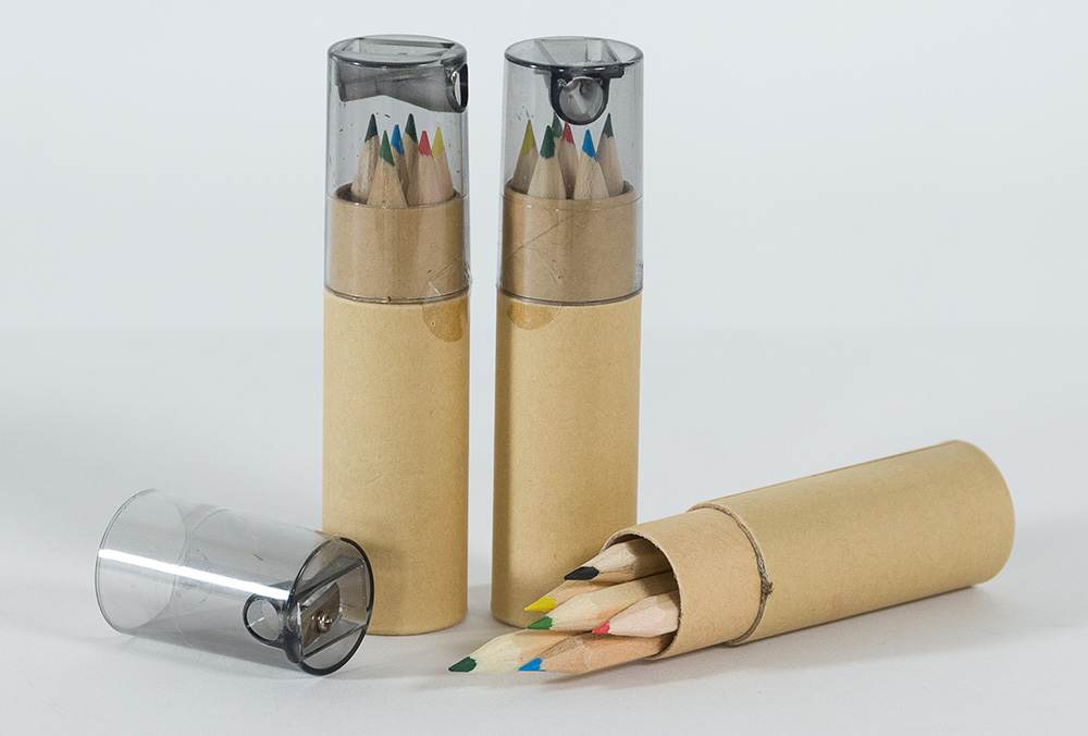 Farbstifte-Set mit Spitzer, Juerg Siegrist AG