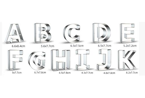 Teigausstecher-Guezli-Buchstaben