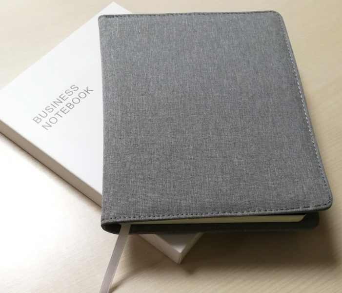 A5-Notizbuch mit Textil-Umschlag mit Ihrem Design bedruckt